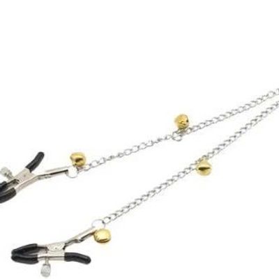 Kẹp Núm Vú Xích Dài Nối Liền Năm Chuông Siêu Đẹp – Inox Chống Gỉ (SM18)