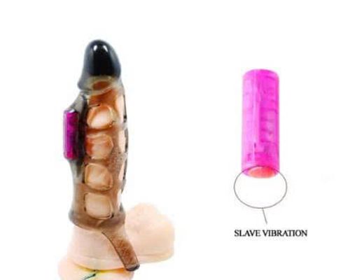 Bao Đôn Dương Vật Dạng Lưới Có Rung Gai Và Quai Đeo Baile (BD19)