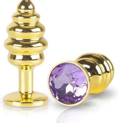 Phích cắm hậu môn inox mạ vàng cực chất 339394