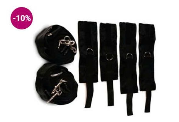 Bộ Trói Tay Chân Trên Giường Đồ Chơi Bạo Dâm Cao Cấp (SM09)