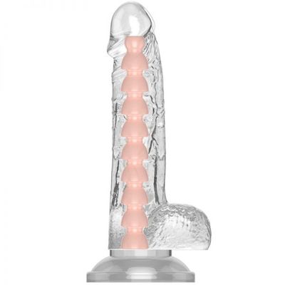 Dương vật giả trong suốt có khớp tùy chỉnh hình dạng cong thẳng