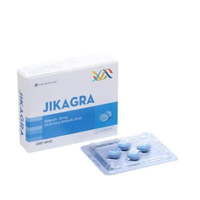 Viên uống hỗ trợ phái mạnh tăng bản lĩnh đàn ông Jikagra 50mg hộp 4 viên