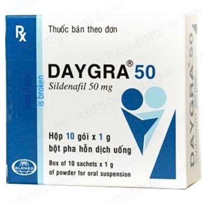 Bột pha hỗ trợ phái mạnh tăng bản lĩnh đàn ông Daygra 50 Abbott hộp 10 Gói