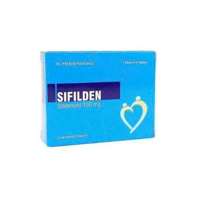 Viên uống hỗ trợ phái mạnh tăng bản lĩnh đàn ông Sifilden 100mg hộp 1 vỉ x 4 viên