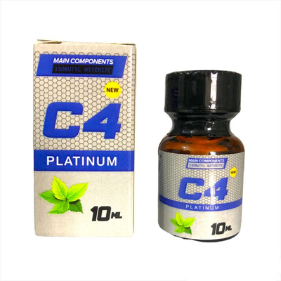 Popper C4 platinum 10ml hương thơm bạc hà cực mạnh (Mới) chính hãng 