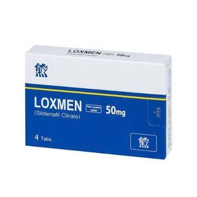 Viên uống hỗ trợ phái mạnh tăng bản lĩnh đàn ông LOXMEN 50mg hộp 1 vỉ x 4 viên