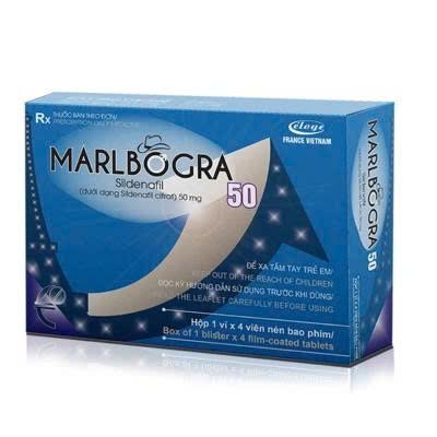 Viên uống hỗ trợ phái mạnh tăng bản lĩnh đàn ông MARLBOGRA 50 hộp 1 vỉ x 4 viên