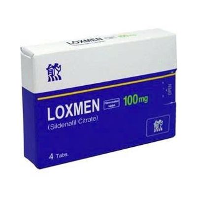 Viên uống hỗ trợ phái mạnh tăng bản lĩnh đàn ông LOXMEN 100mg hộp 1 vỉ x 4 viên