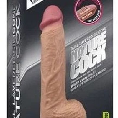 Dương vật giả dính tường cao cấp 8.5” Lovetoy Nature Cock