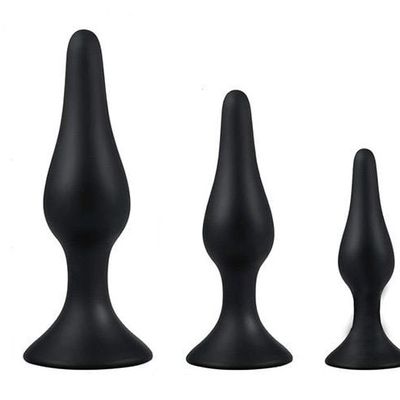| Plug | Bộ ba phích cắm hậu môn da silicone tăng khoái cảm |