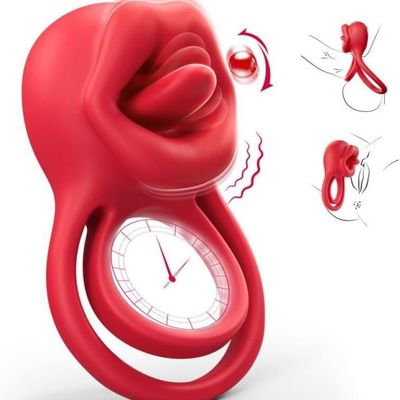 MÁY MASSAGE VÒNG RUNG LƯỠI LIẾM 4IN1 ĐK QUA APP