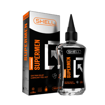 Gel Hậu Môn Nóng Ấm Shell Supermen Warming | Chai 90ml