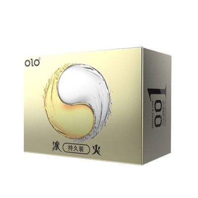 Olo 0.01 Yin Yang - Bao cao su lửa băng, siêu mỏng kéo dài thời gian - Hộp 10 cái