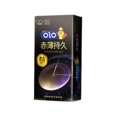 OLO 0.01 Long Love Dots - Bao cao su siêu mỏng, kéo dài thời gian - Hộp 10 Cái