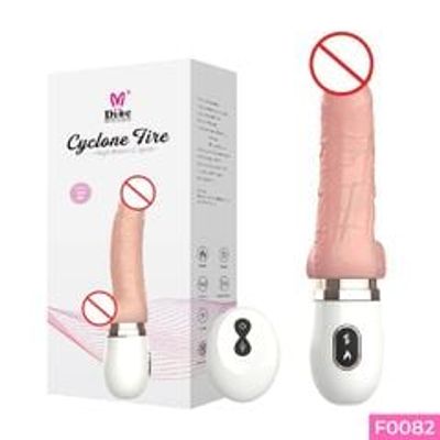 Dương vật giả Dibe Cyclone Fire 3 có bìu 7 chế độ rung thụt xoay ngoáy tự động điều khiển từ xa dùng pin sạc