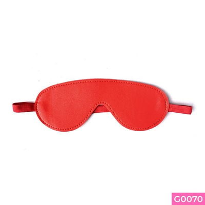 Đồ chơi BDSM bịt mắt da màu đỏ