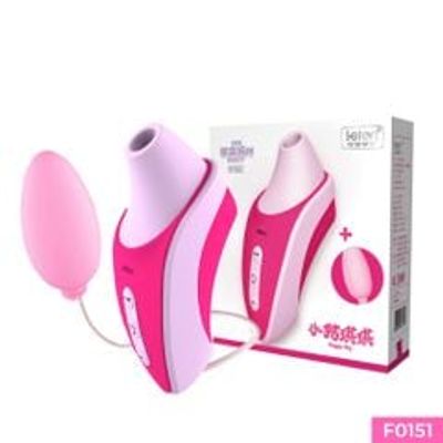 Máy massage điểm G Leten Peppa Pig bú liếm 7 chế độ kèm trứng rung dùng pin sạc