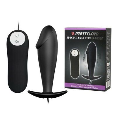 TRỨNG RUNG ĐEN PRETTYLOVE HÌNH DƯƠNG VẬT