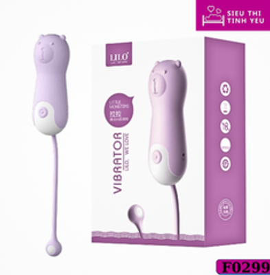 Trứng rung Gấu Rila LiLo 10 chế độ rung điều khiển từ xa dùng pin sạc