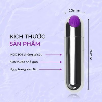 Trứng rung hậu môn Yeain Mini Vibrator hình viên đạn 10 tốc độ rung 335948