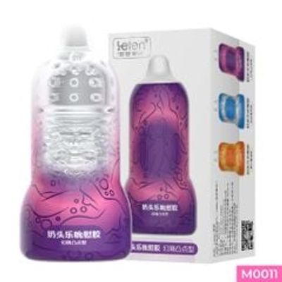 Âm đạo giả cầm tay Leten Nipple Sucking Cup Purple mini hình núm vú trong suốt 335823