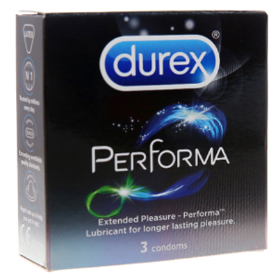 Bao Cao Su Kéo Dài Thời Gian Yêu Durex Performa chính hãng (Hộp 3)