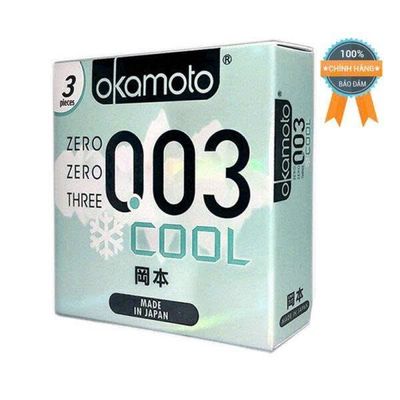 Bao Cao Su Okamoto 0.03 Cool Siêu mỏng và Mát lạnh (H3)