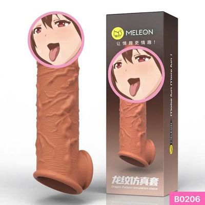 Bao cao su đôn dên Meleon dài 16.5cm thân gân