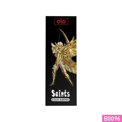 Bao cao su OLO Black Saints dài 12.5cm hở thân có rung ở gốc