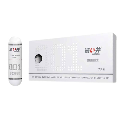 Bao cao su siêu mỏng DryWell Ultra Thin 001 7 chiếc tiêu chuẩn Nhật Bản giá rẻ tiết kiệm: