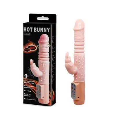Dương Vật Giả Hot Bunny Rung Thụt 12 Chế Độ Tỏa Nhiệt 48°C
