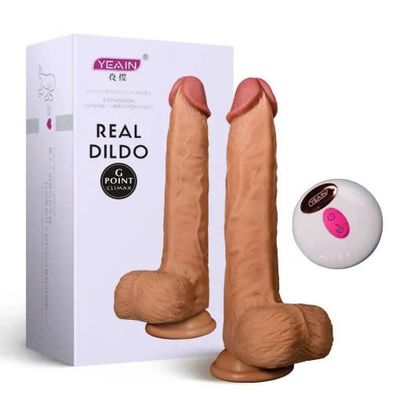 Dương Vật Giả Yeain Real Dildo Gắn Tường Điều Khiển Remote