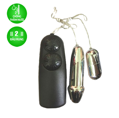 Trứng Rung Tình Yêu 2 Đầu Inox