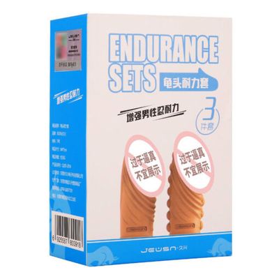 Bao Cao Su Bộ 2 Đôn Đầu Cao Cấp Kèm Vòng Silicon Endurance 331102