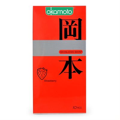 Bao Cao Su Okamoto Skinless Skin Strawberry Hương Dâu 330637