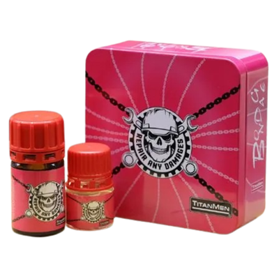 Nước hoa Popper Titanmen Đầu Lâu Hồng Cực Mạnh Combo 40ml + 20ml (Phiên Bản Mới)