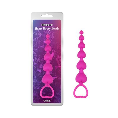 Que kích thích hậu môn Chisa Heart Booty Beads-Pink