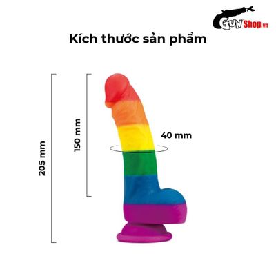 Dương vật giả dính tường Lovetoy Prider 8.0