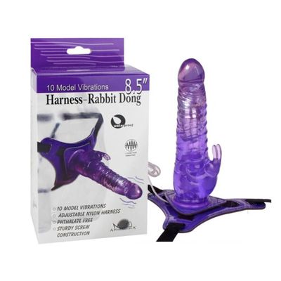 Dương vật giả có dây đeo Aphrodisia Harness Rabbit Dong 8.5 inch