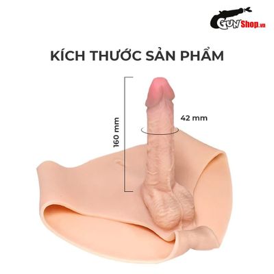 Quần silicon gắn dương vật giả Jiuai Long Love Size L 02
