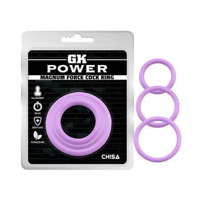 Vòng đeo kéo dài thời gian Chisa Magnum Force Cock Ring - Purple 327471