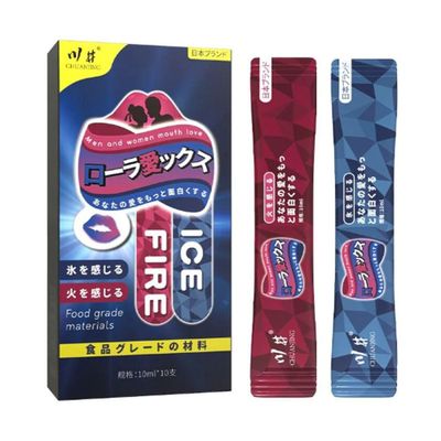 Nước tình yêu BJ nóng lạnh Kawaii CJ Japan ICE & FIRE (10ml x 10 gói) - 5 gói nóng, 5 gói lạnh 327398