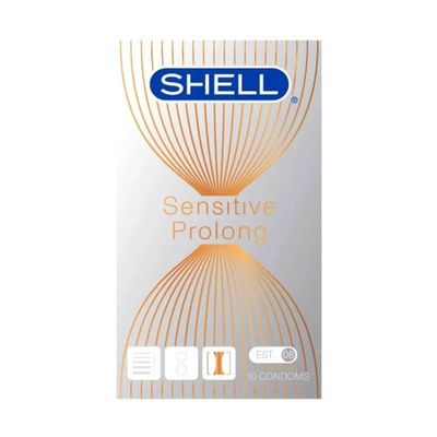 Bao cao su Shell Sensitive Prolong - Siêu mỏng 0.03mm, kéo dài thời gian - Hộp 10 cái 327016