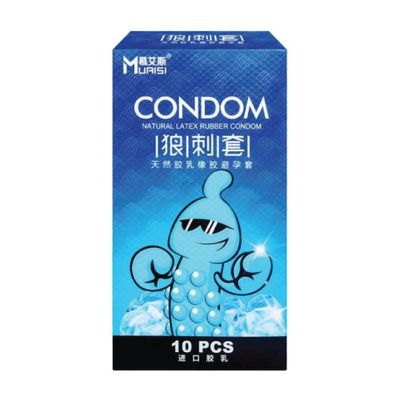 Bao cao su Muaisi Cool - Siêu điểm nổi, mát lạnh - Hộp 10 cái 326721