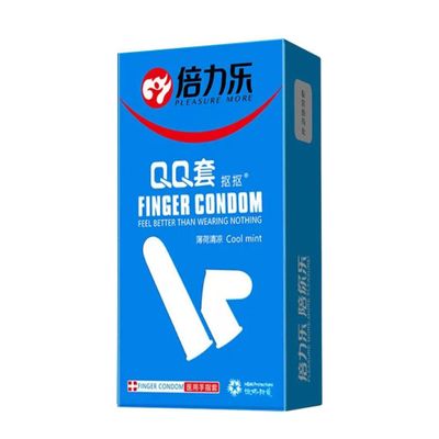 Bao cao su ngón tay mát lạnh - Beilile QQ Cool Mint - Hộp 10 cái 326665