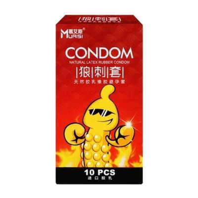 Bao cao su Muaisi Hot - Siêu điểm nổi, nóng ẩm - Hộp 10 cái 326710