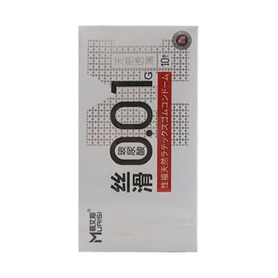 Bao cao su Muaisi 0.01 Trắng - Siêu mỏng 0.01mm - Hộp 10 cái 326716