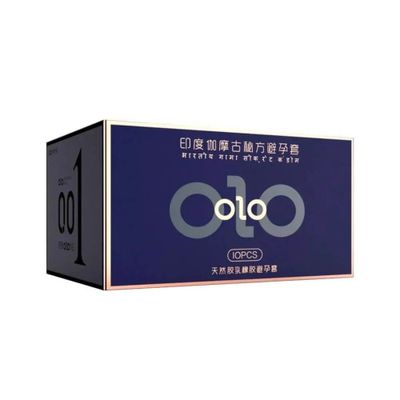 Bao cao su OLO 0.01 Xanh - Siêu mỏng, mát lạnh, kéo dài thời gian - Hộp 10 cái 326637
