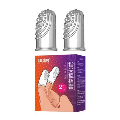 Bao cao su 2 ngón tay ngắn Aichao - Gân gai nổi - Hộp 2 cái 326652