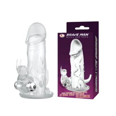 [hàng công ty] Bao cao su đôn dên rung Baile Brave Man Pleasure 326600